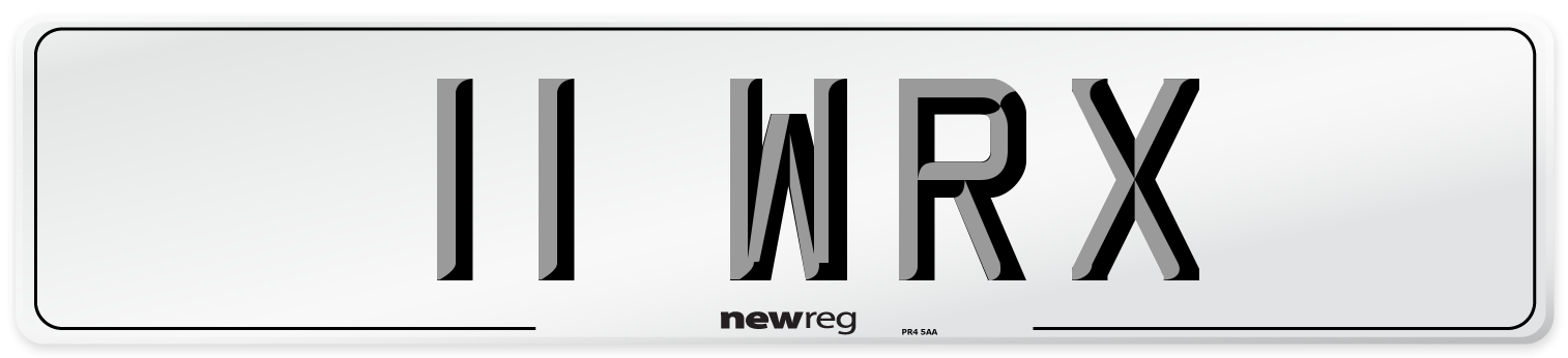 11 WRX Front Number Plate