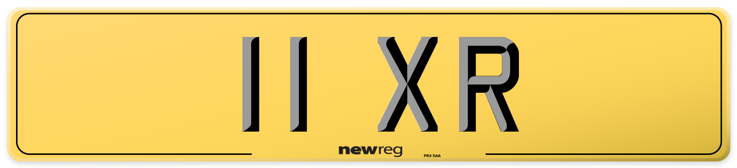 11 XR Rear Number Plate