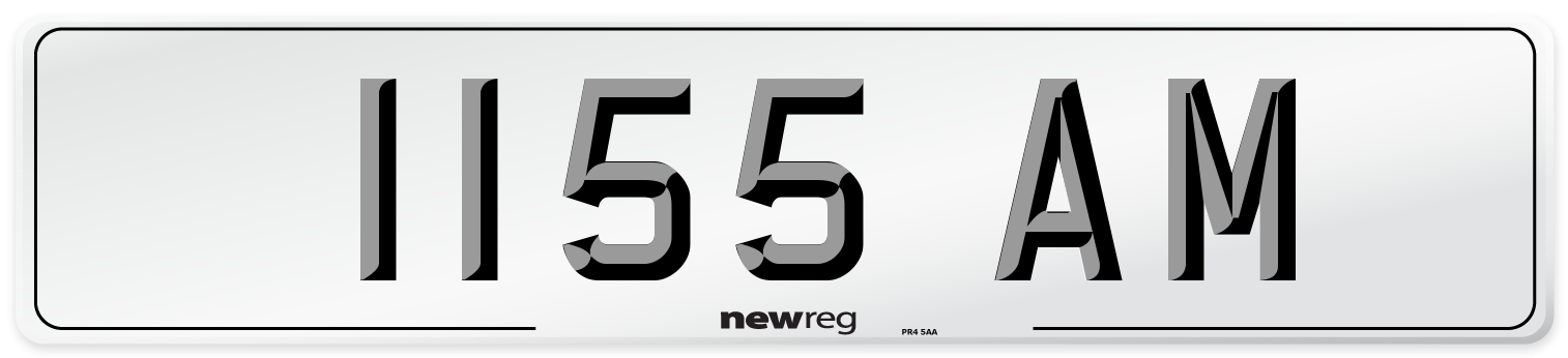 1155 AM Front Number Plate