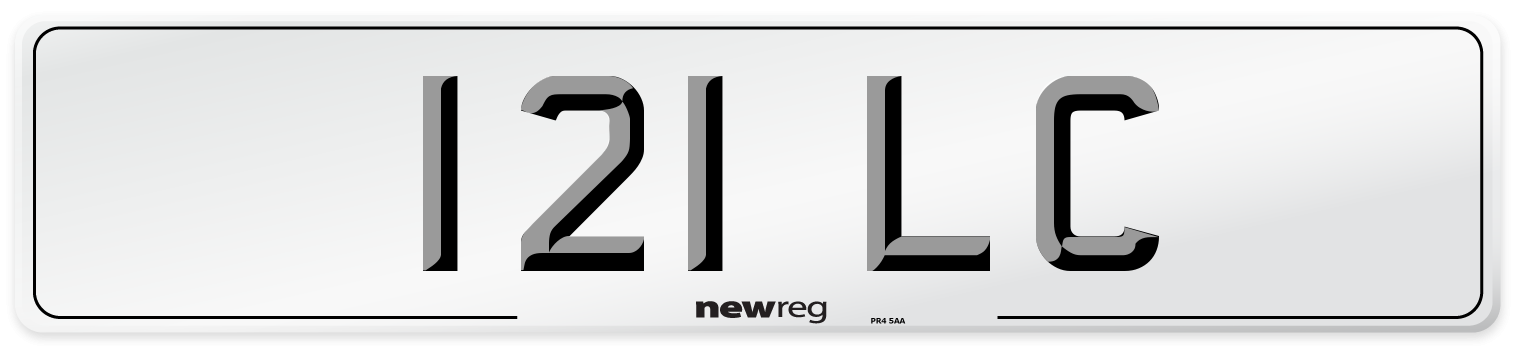 121 LC Front Number Plate