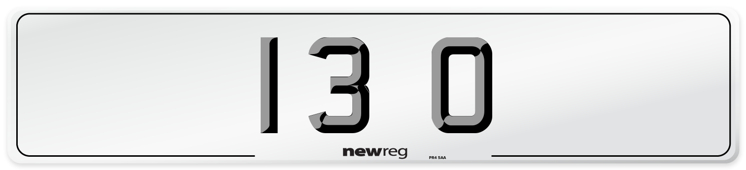 13 O Front Number Plate