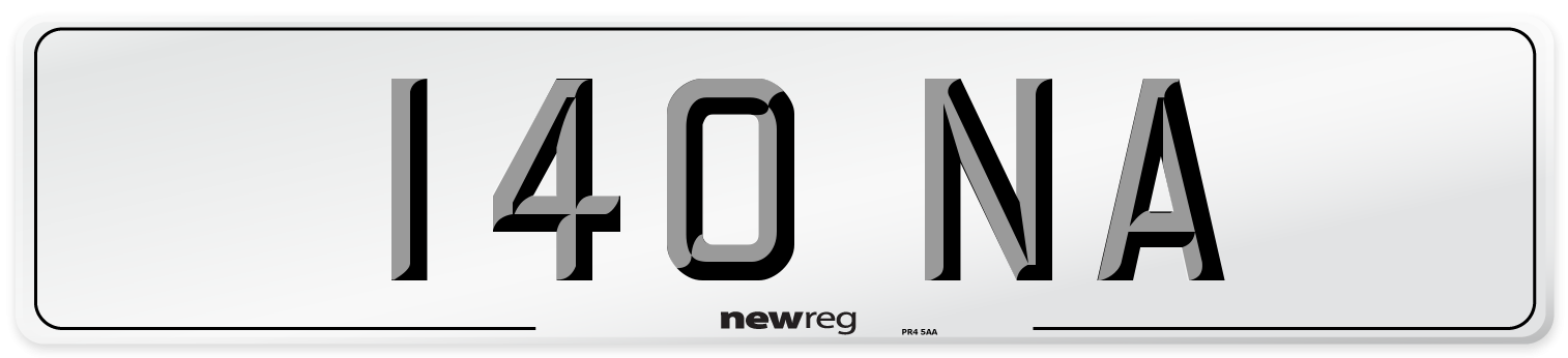 140 NA Front Number Plate
