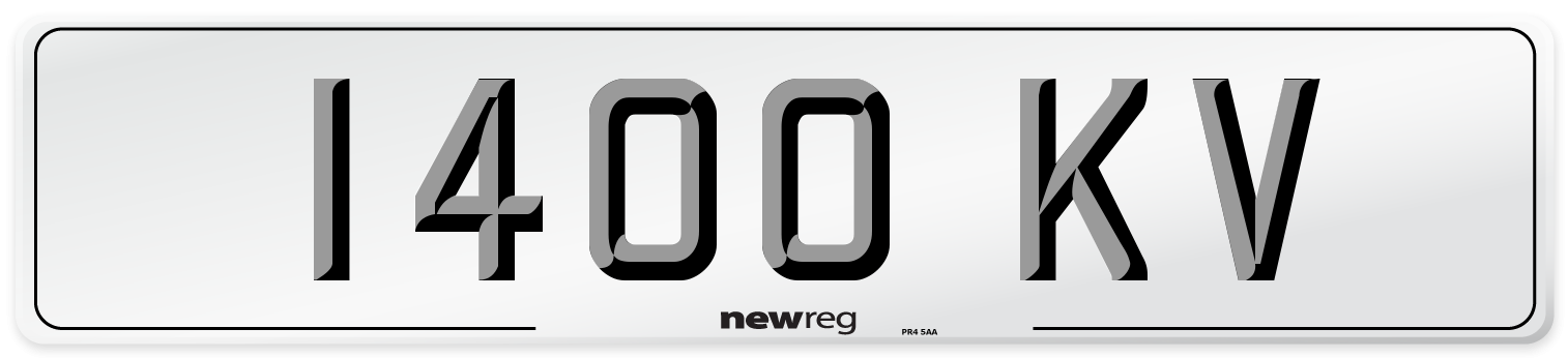 1400 KV Front Number Plate