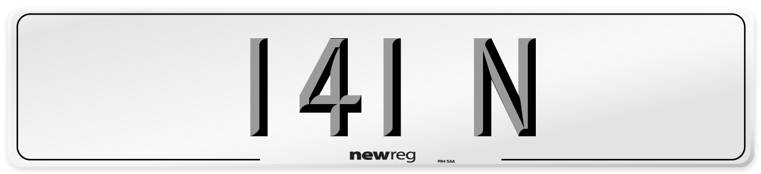 141 N Front Number Plate