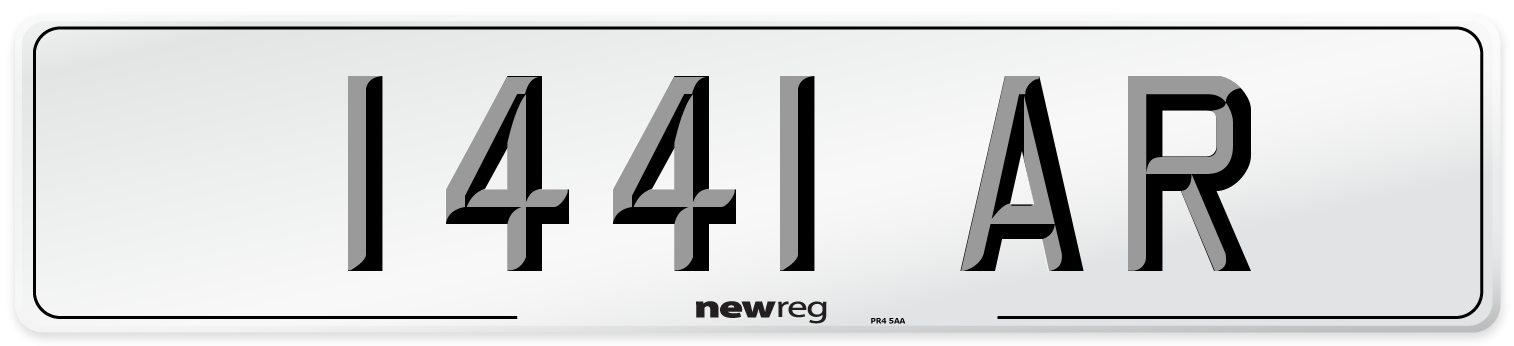 1441 AR Front Number Plate