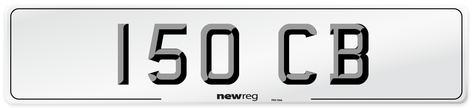150 CB Front Number Plate