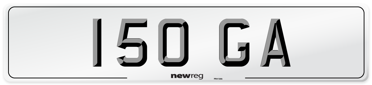 150 GA Front Number Plate