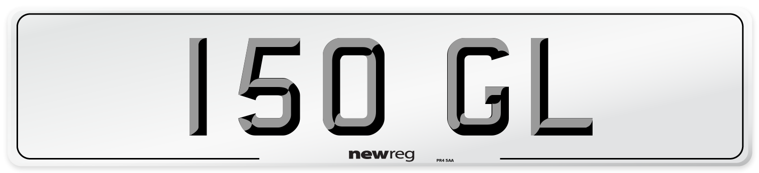 150 GL Front Number Plate