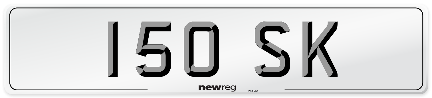 150 SK Front Number Plate