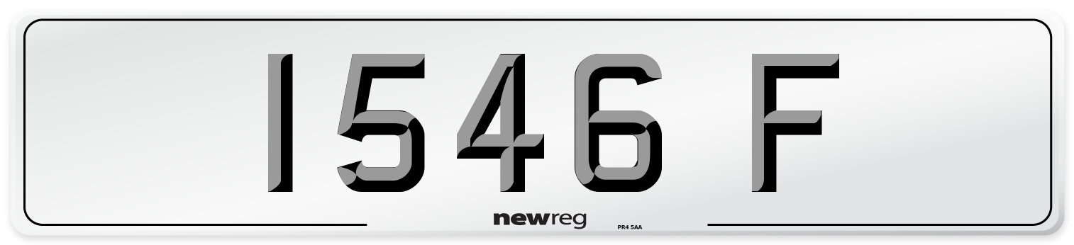 1546 F Front Number Plate