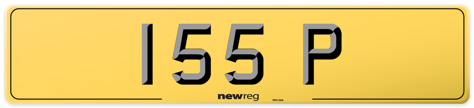 155 P Rear Number Plate