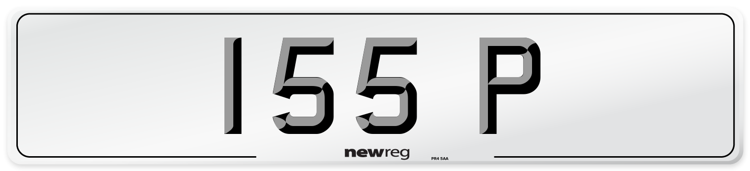 155 P Front Number Plate