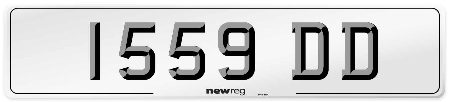 1559 DD Front Number Plate