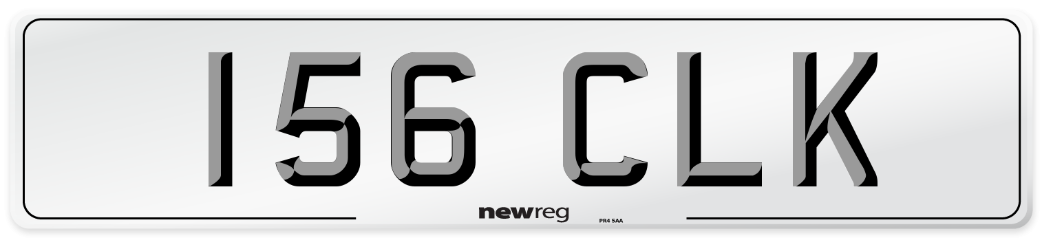156 CLK Front Number Plate