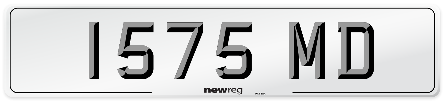 1575 MD Front Number Plate