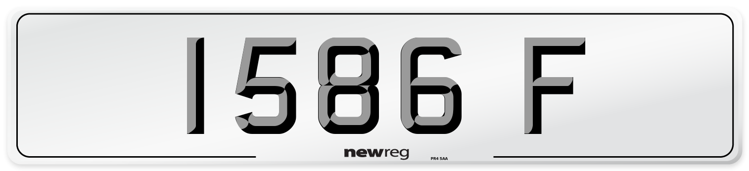 1586 F Front Number Plate