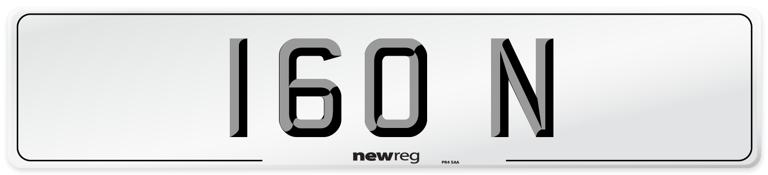 160 N Front Number Plate
