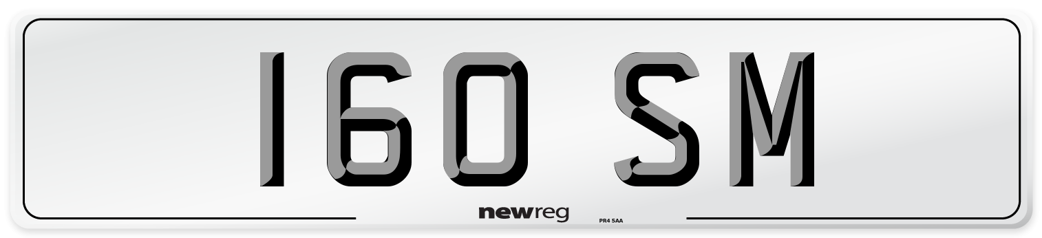 160 SM Front Number Plate