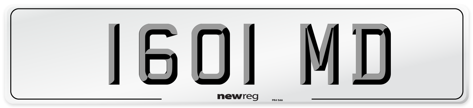 1601 MD Front Number Plate
