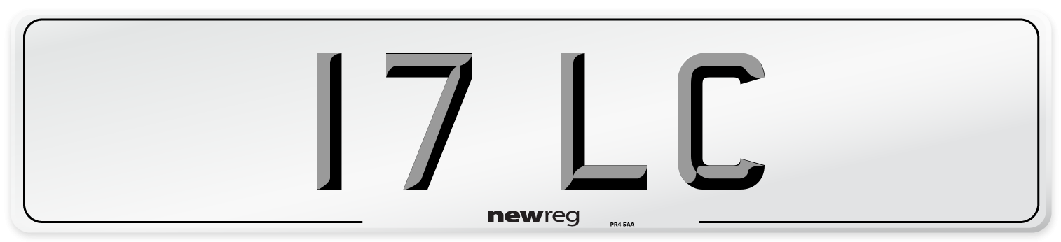 17 LC Front Number Plate