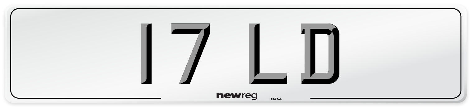 17 LD Front Number Plate