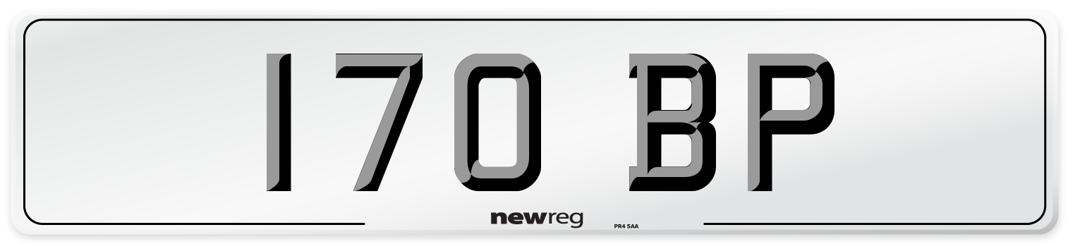 170 BP Front Number Plate