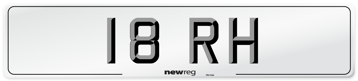 18 RH Front Number Plate
