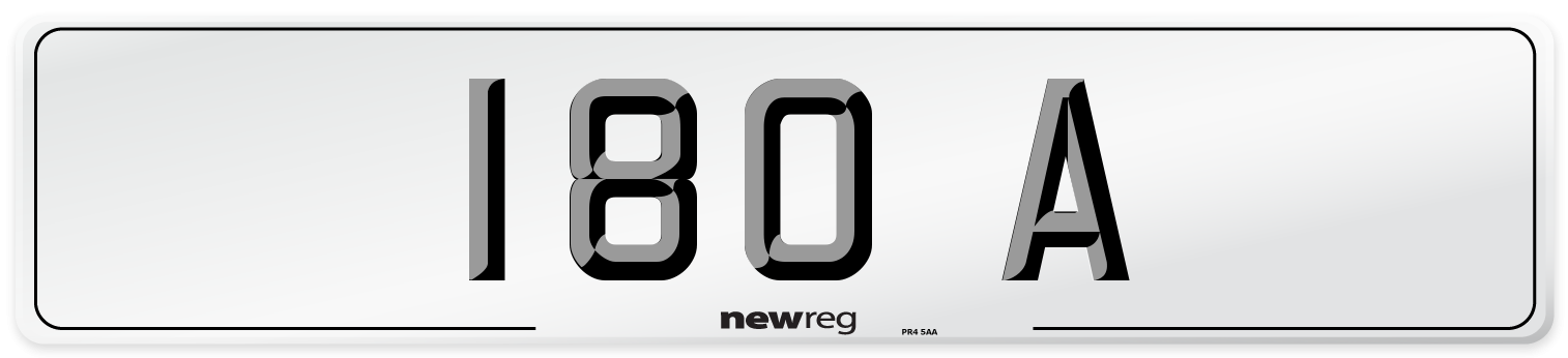 180 A Front Number Plate