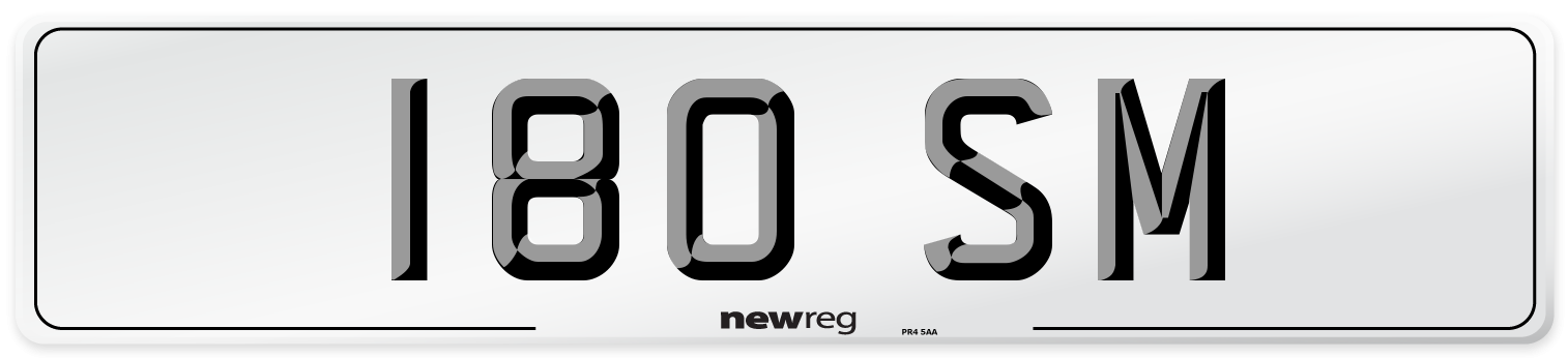 180 SM Front Number Plate