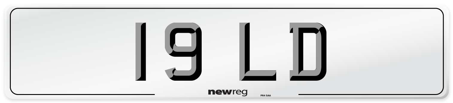 19 LD Front Number Plate