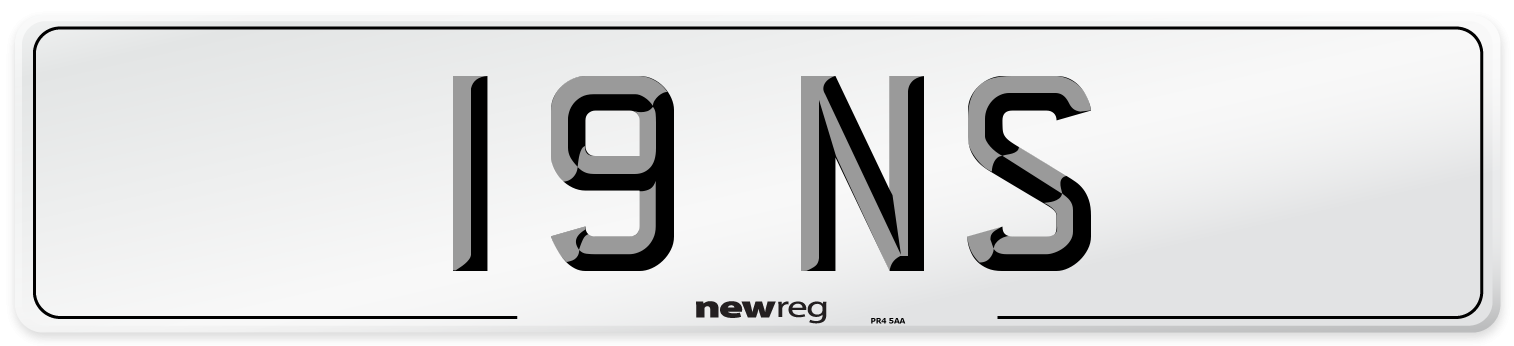 19 NS Front Number Plate