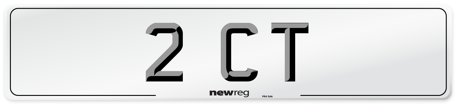 2 CT Front Number Plate