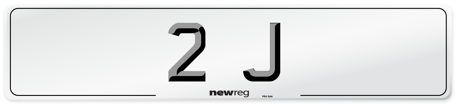 2 J Front Number Plate