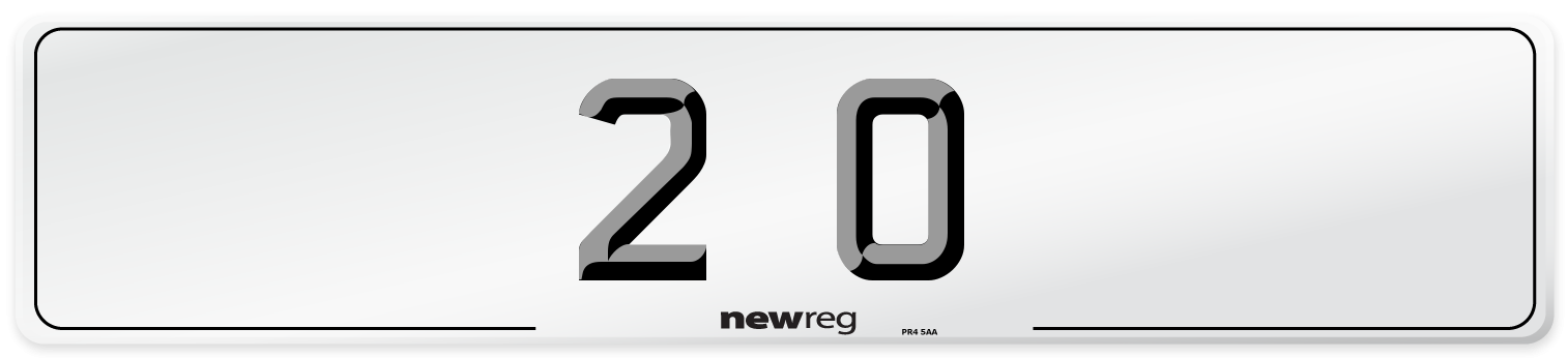2 O Front Number Plate