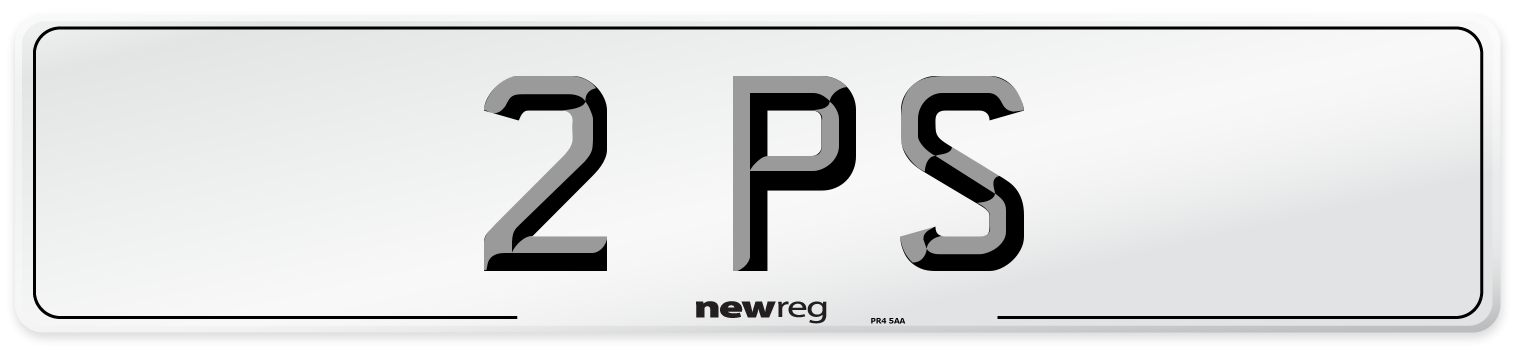 2 PS Front Number Plate