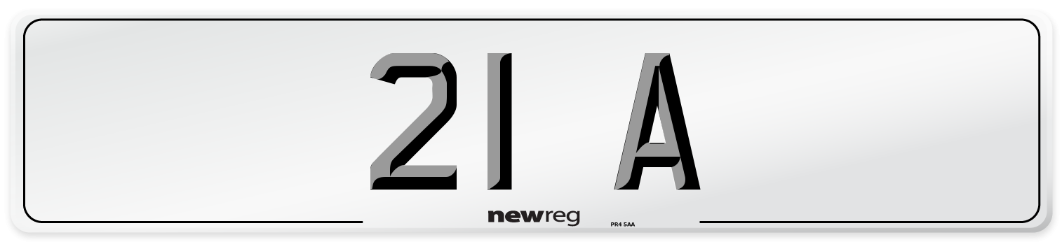 21 A Front Number Plate