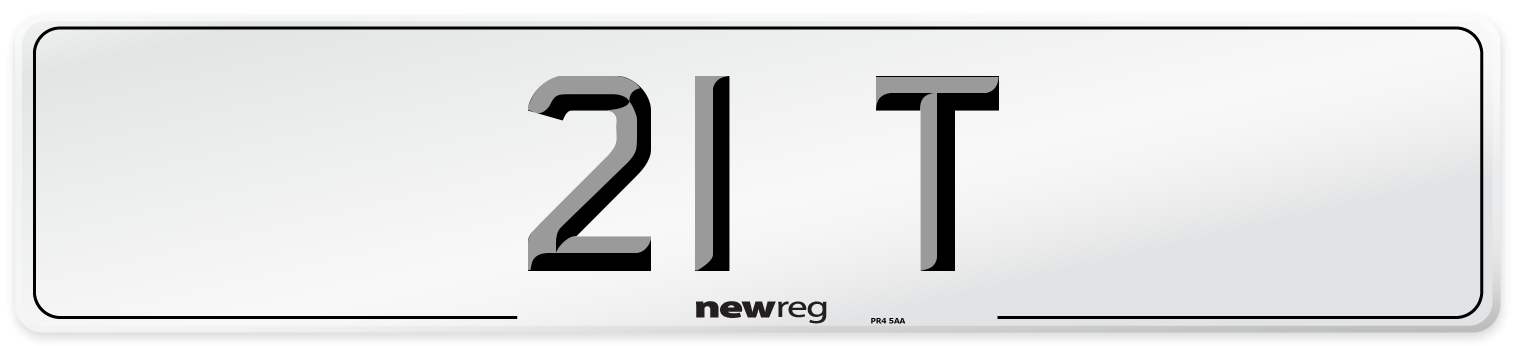 21 T Front Number Plate