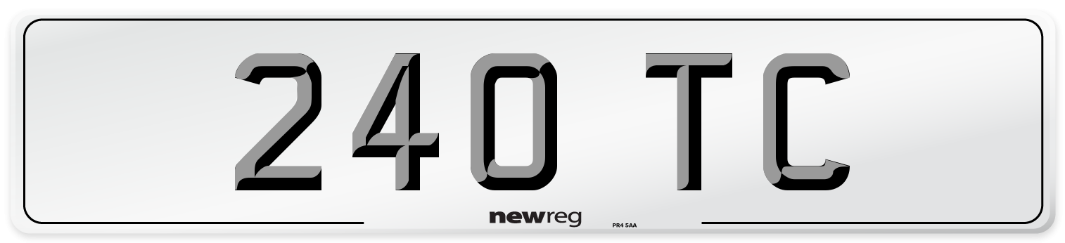 240 TC Front Number Plate