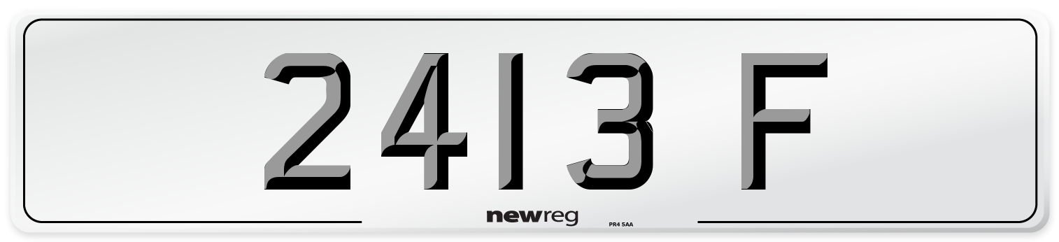 2413 F Front Number Plate