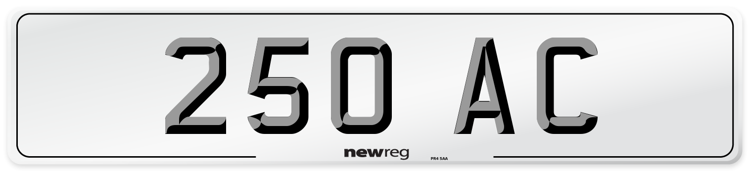 250 AC Front Number Plate