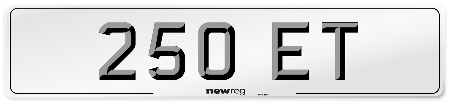 250 ET Front Number Plate