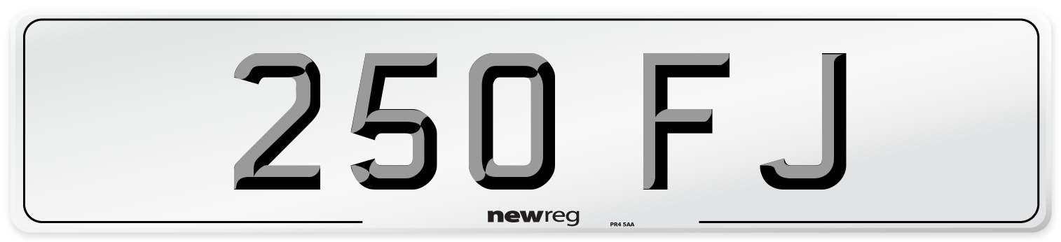 250 FJ Front Number Plate