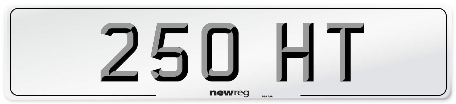 250 HT Front Number Plate