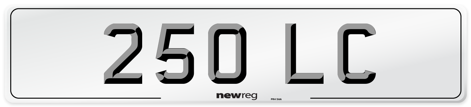 250 LC Front Number Plate