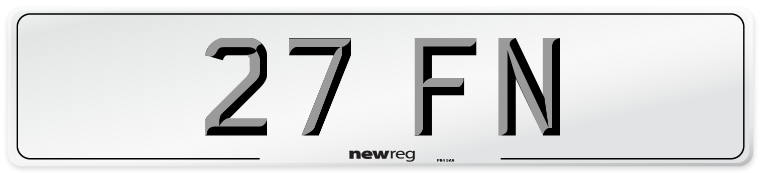 27 FN Front Number Plate