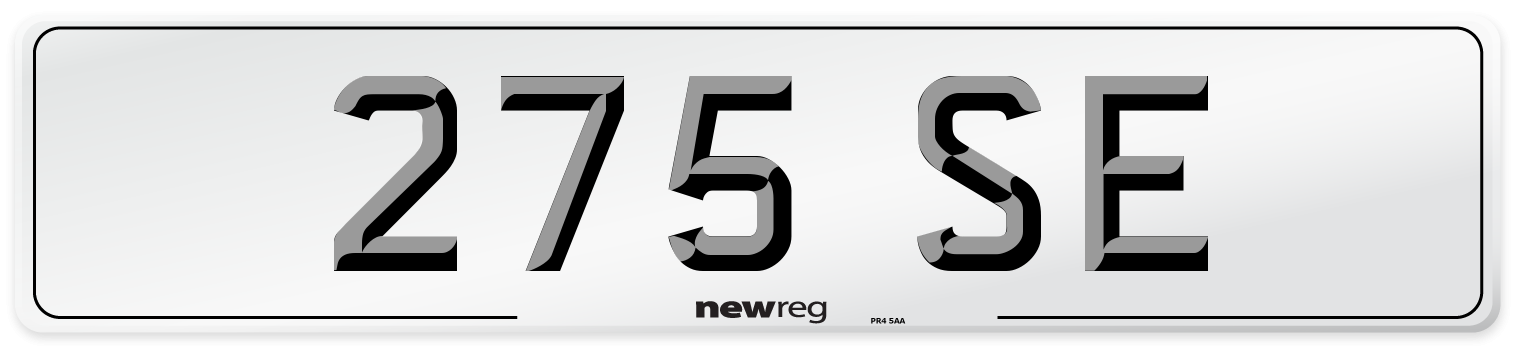 275 SE Front Number Plate