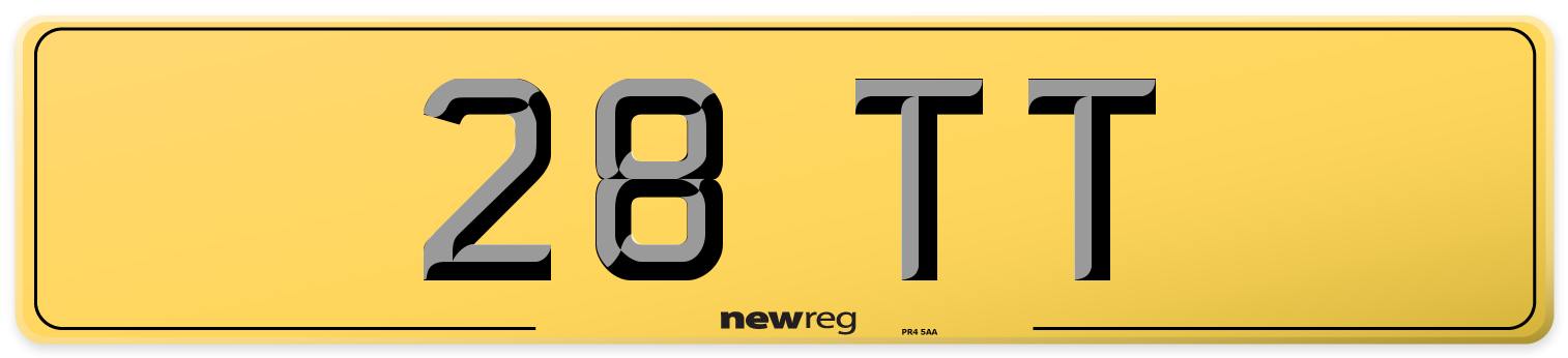 28 TT Rear Number Plate