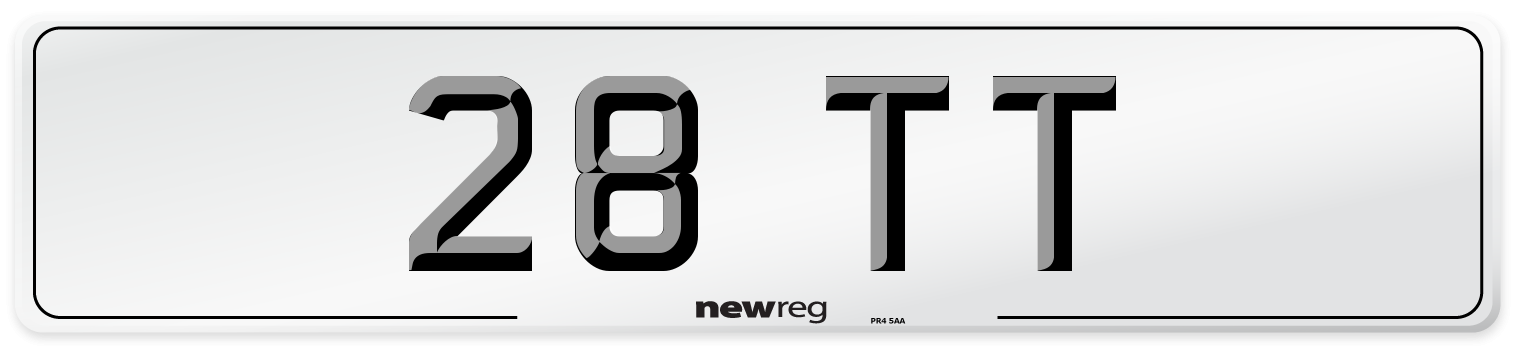 28 TT Front Number Plate