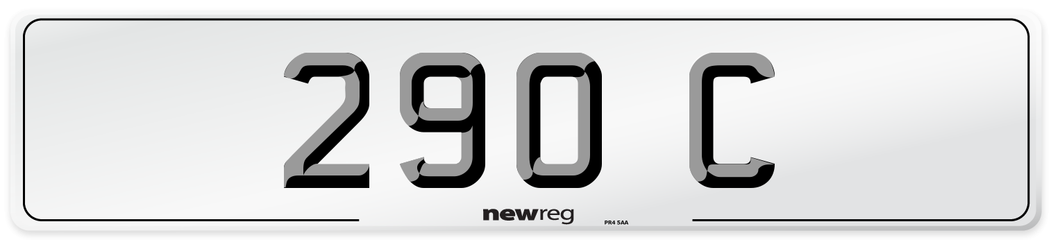 290 C Front Number Plate