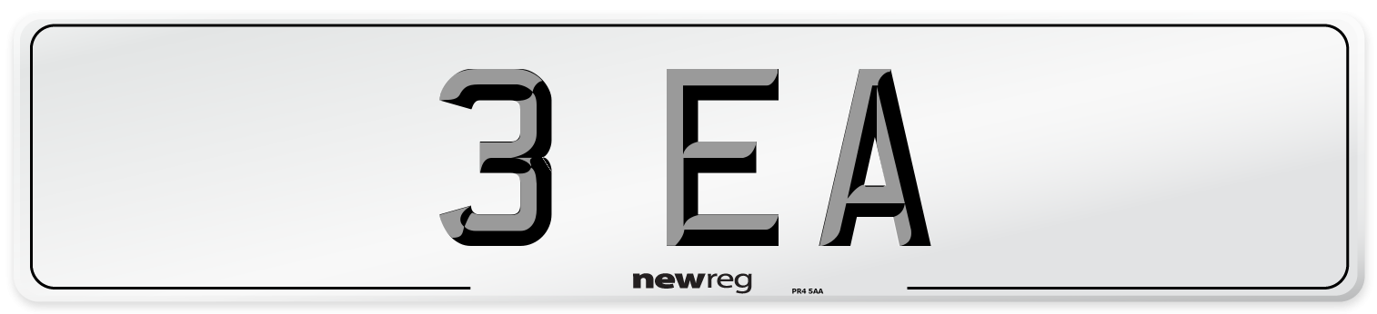 3 EA Front Number Plate